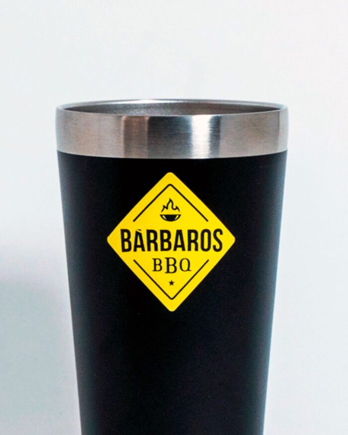 COPO TÉRMICO 473ML BÁRBAROS - PRETO - Imagem 2