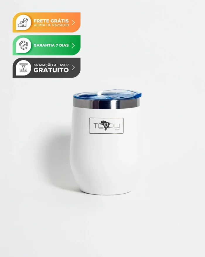 COPO TERMICO 355 ML TEPH - BRANCO - Imagem 1